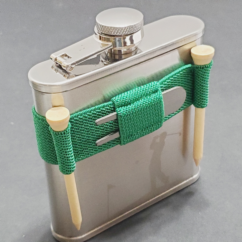Golf Flask Set Stainless Steel Flask Divot Repair Tool Tees